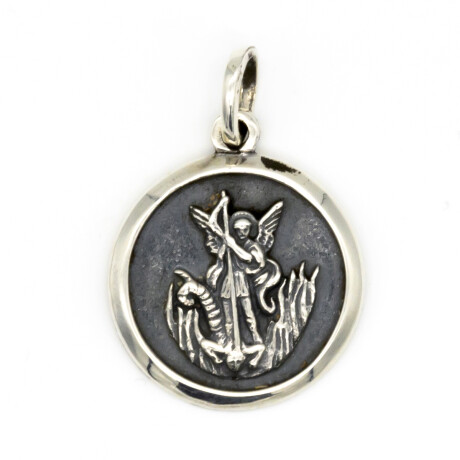 Medalla religiosa de plata 925, SAN MIGUEL. Medalla religiosa de plata 925, SAN MIGUEL.
