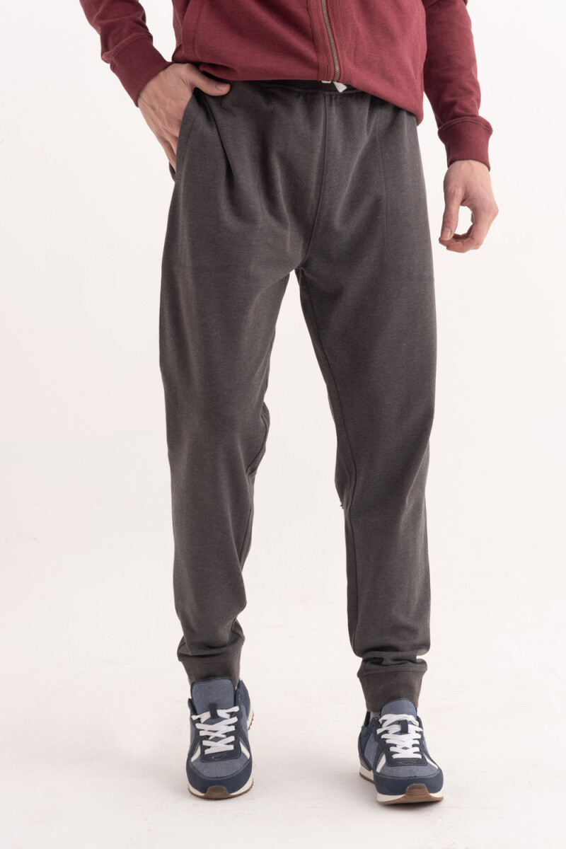 Pantalón deportivo con puño Gris Oscuro