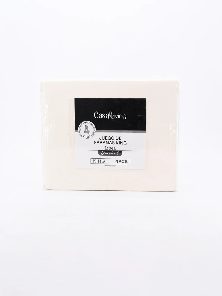 JUEGO DE SABANAS KING - BEIGE 