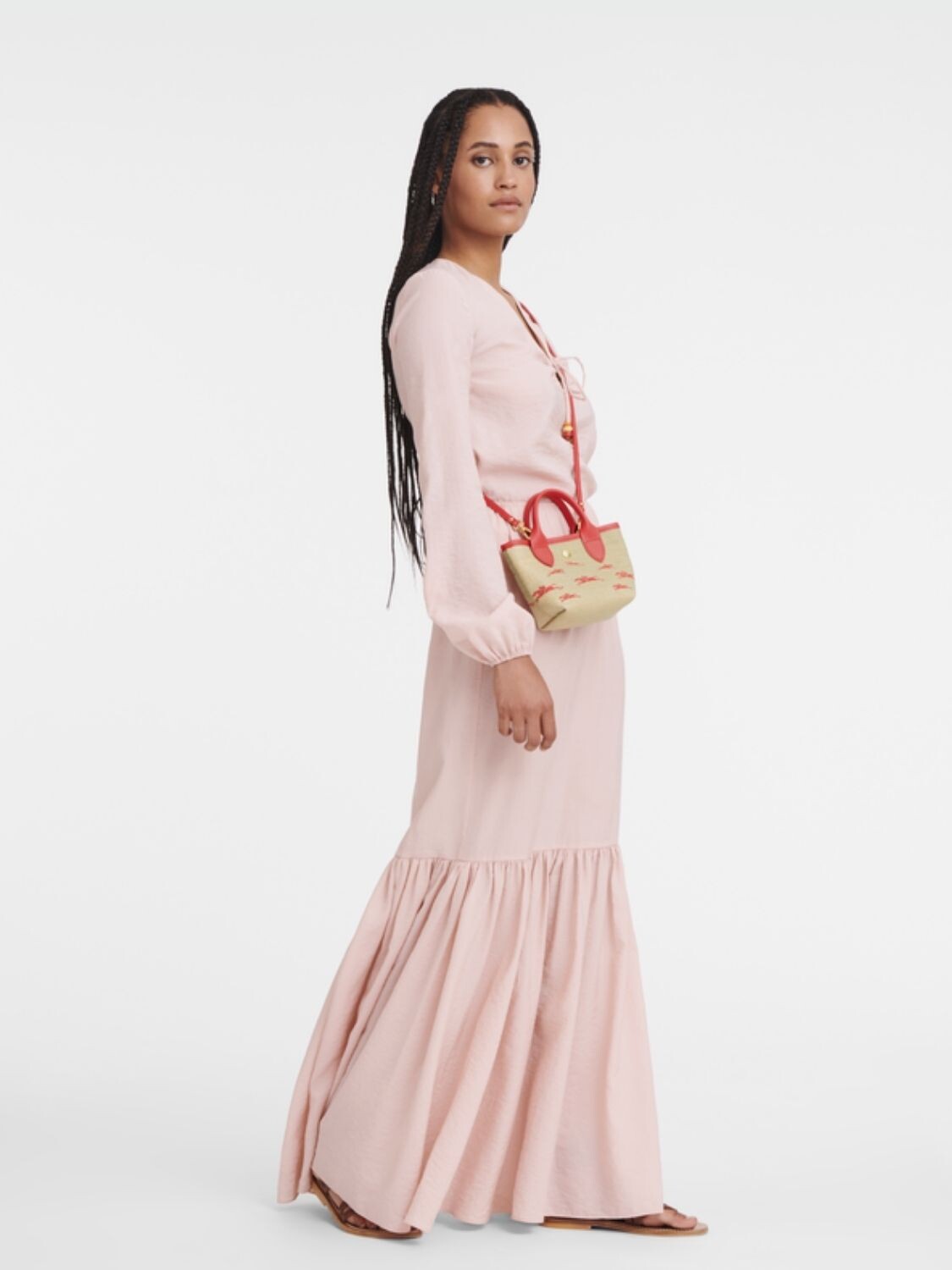 Longchamp -LE PANIER LE PLIAGE XS Rojo