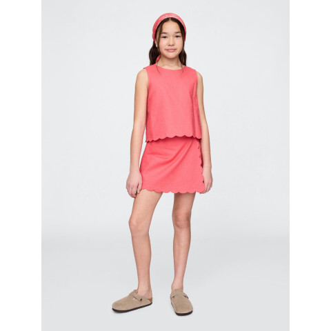 LINEN MB SKORT FRESH CORAL
