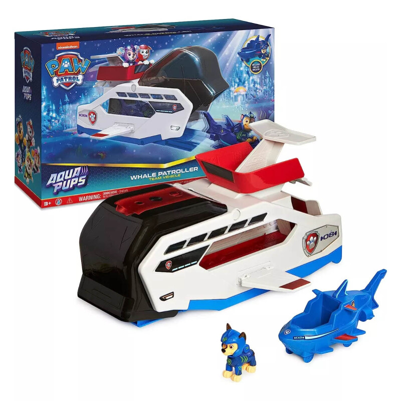 Aqua Pups Whale Patroller Vehículo Barco Paw Patrol Aqua Pups Whale Patroller Vehículo Barco Paw Patrol