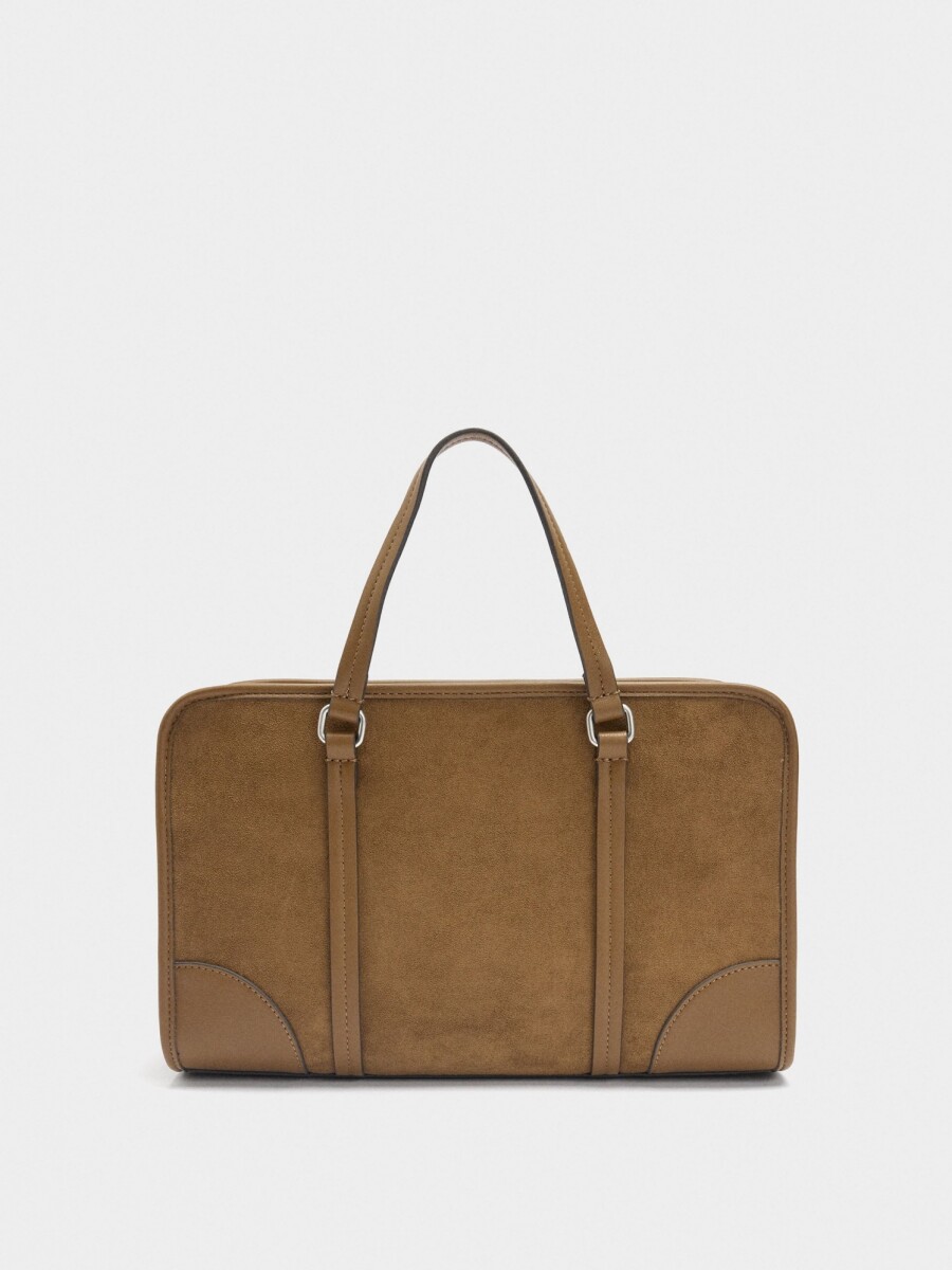 Bolso Tote Con Efecto Piel Y Asa Para El Hombro camel