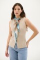 CHALECO TEJIDO BEIGE
