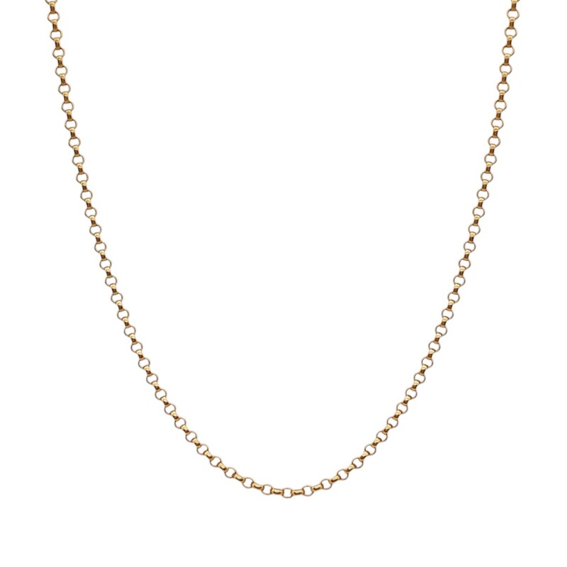 Cadena oro Rolo-Oro bajo -Sin Piedra-CD8002 sinpiedra