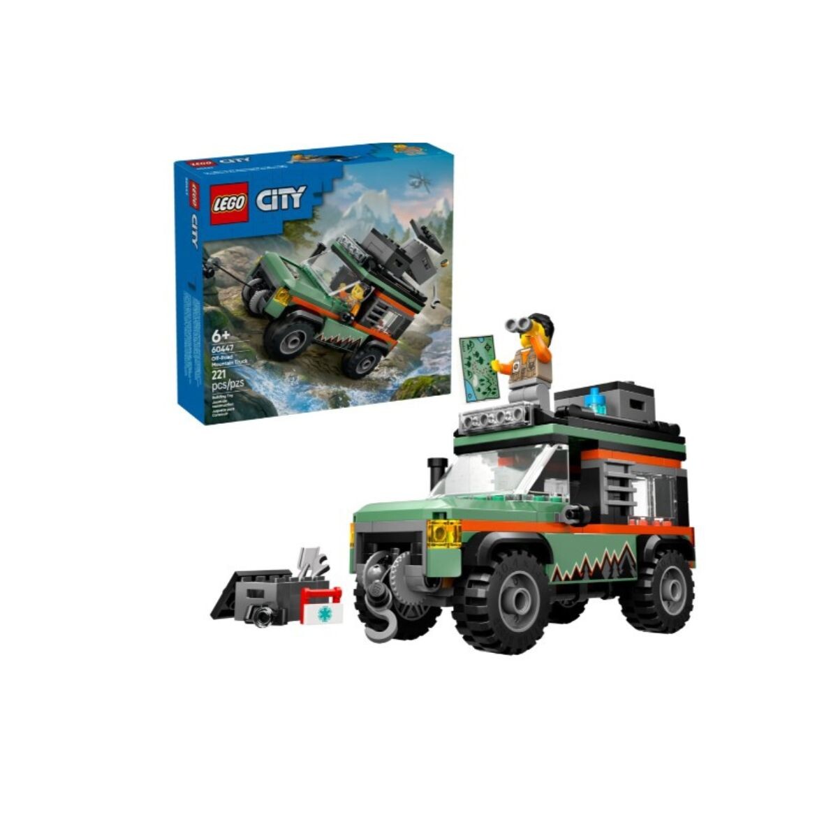 Bloques Para Armar Lego City Camíoneta 4x4 Todo Terreno 221 Pzas 6+ 