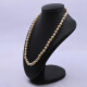 Collar perlas de cultivo y broche oro 18k 2 tonos con brillantes. Collar perlas de cultivo y broche oro 18k 2 tonos con brillantes.
