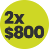 2 x 800