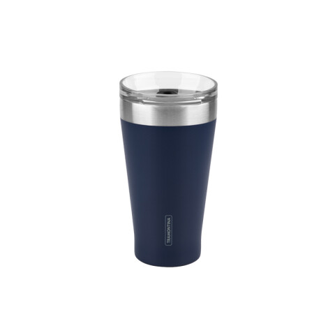 Vaso térmico azul con tapa 550ml. "EXATA" -TRAMONTINA TF6714