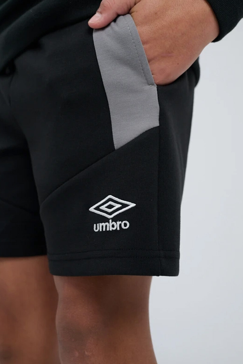 Bermuda Umbro Cross con cierres en bolsillos Negro