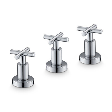 Griferia Bimando De Bidet Volante Cruz Serie Viterno Aqualia CROMO