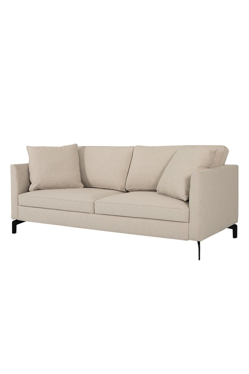 JOHNNY SOFA JOHNNY 200X90X92CM TELA GRIS CLARO