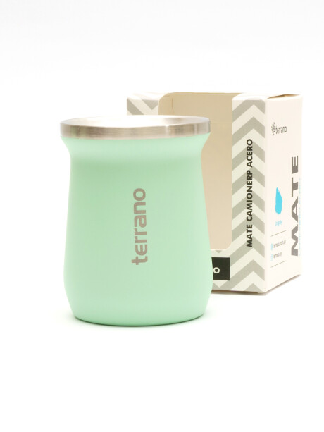 Mate Acero Inox. Camionero Verde Agua