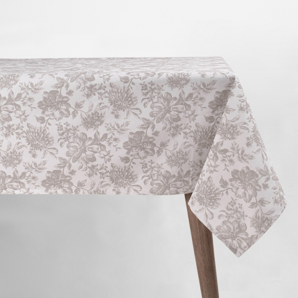 Mantel Premium Flores Beige 150 x 150