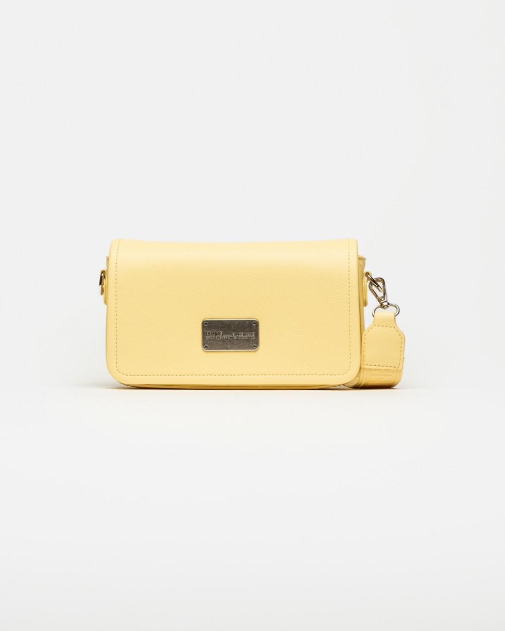 Bandolera Air en efecto cuero graneado Amarillo