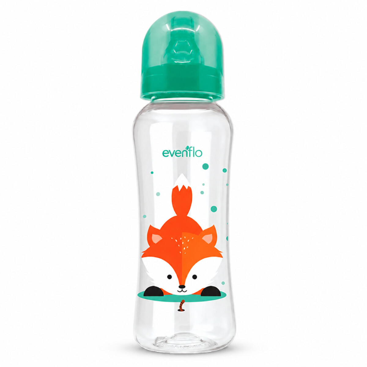 Mamadera Evenflo Forest Bebés 3-12M 240Ml Tetina Flujo Medio - Turquesa 