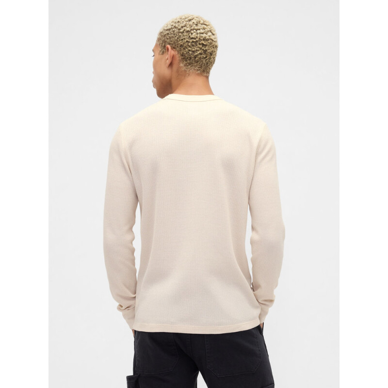 V-FRCH LS WAFFLE MINI LOGO CREW CHINO