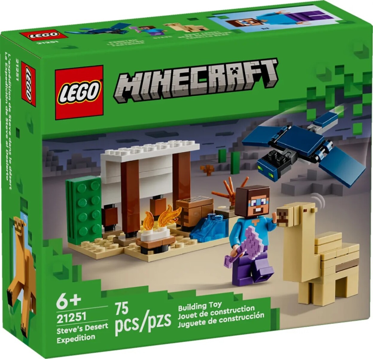 Lego Minecraft 21251 La Expedición De Steve Al Desierto 