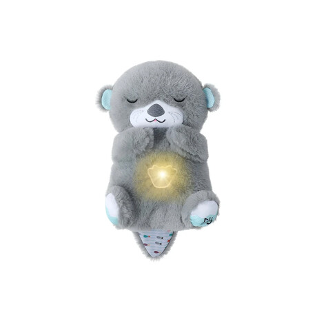 Oso de peluche con ruido blanco, luces y movimiento Gris