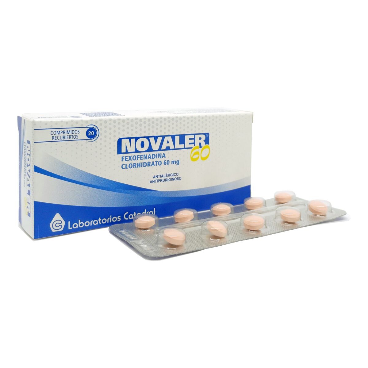 NOVALER 60 MG CJ X 20 COMP. REC. 