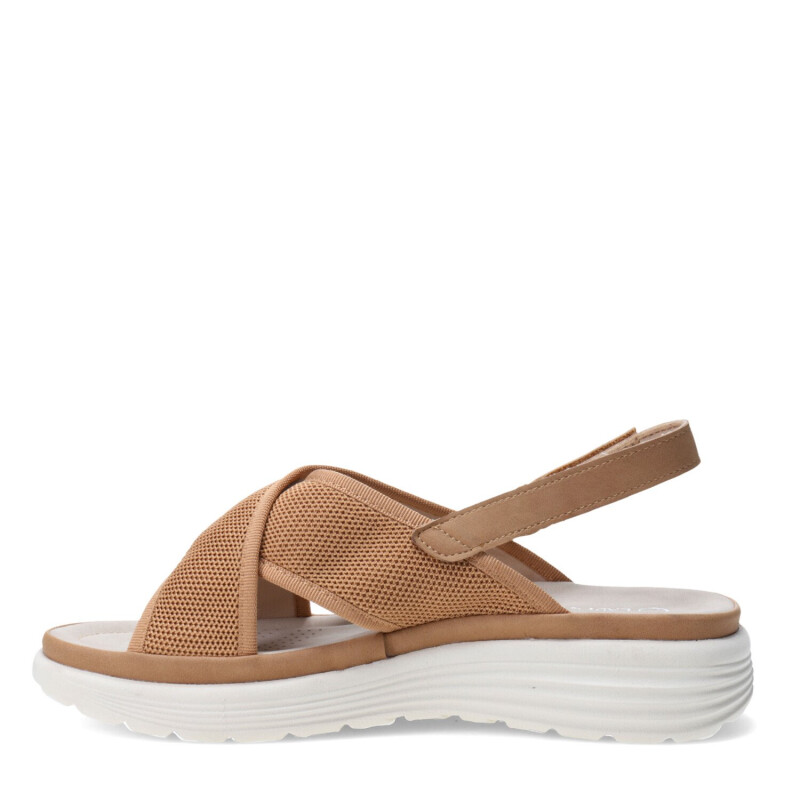 Sandalias de Mujer Lady Confort CHAPELLE con tiras cruzadas Tan