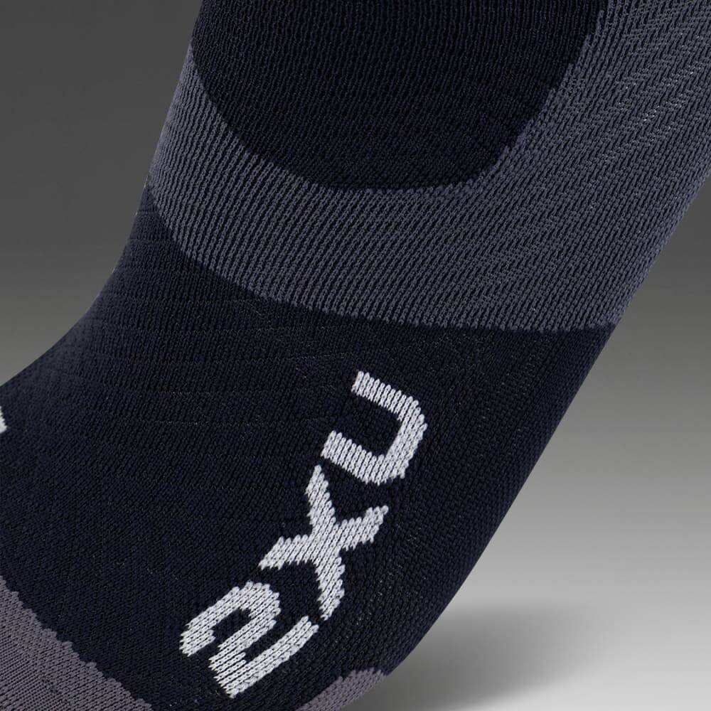 Vectr Ultralight No Show Socks - Unisex Black/titanium