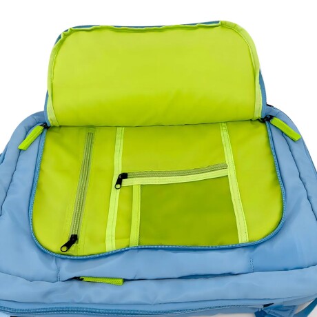 Mochila Trendy de viaje con sujetador de valija Celeste