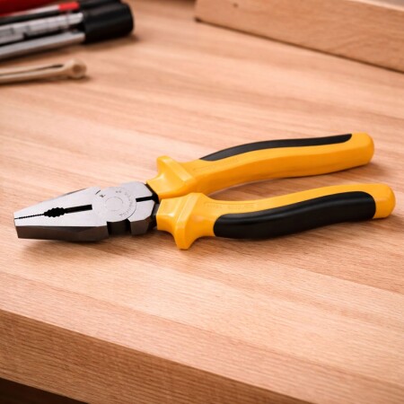 ALICATE PINZA TRAMONTINA 8" DOBLE AISLACION ALICATE PINZA TRAMONTINA 8" DOBLE AISLACION