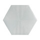 Ceramica Hexagonal Blanco Relieve 10X20Cm Pared GAMAS DE BLANCO