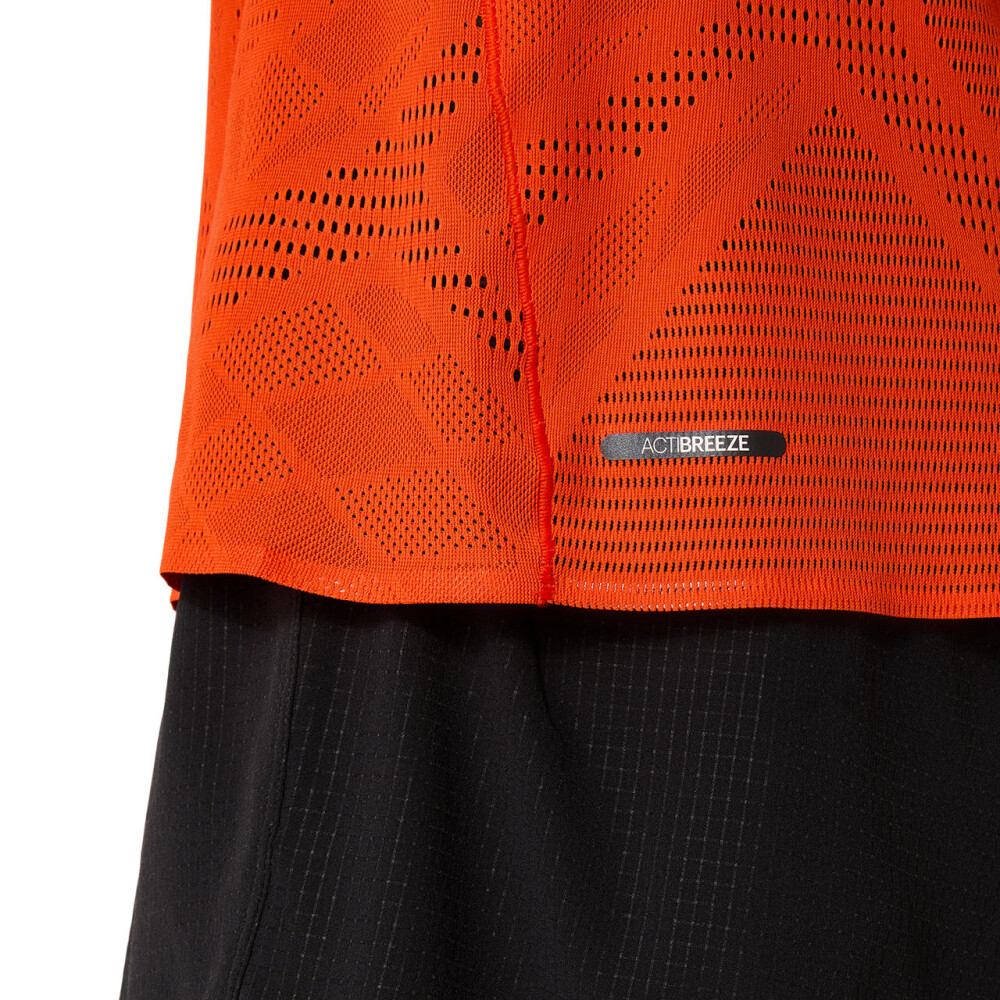 Polos Running Metarun Ss Top Hombre Cherry Tomato