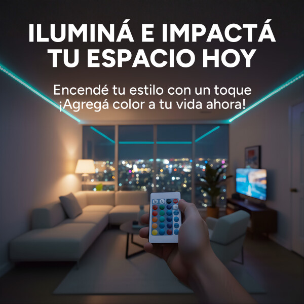 Controlador Cinta Tira Led Rgb Bluetooth USB DC + Control Color Blanco