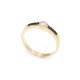Anillo en oro 18k, brillante y zafiros carré Anillo en oro 18k, brillante y zafiros carré