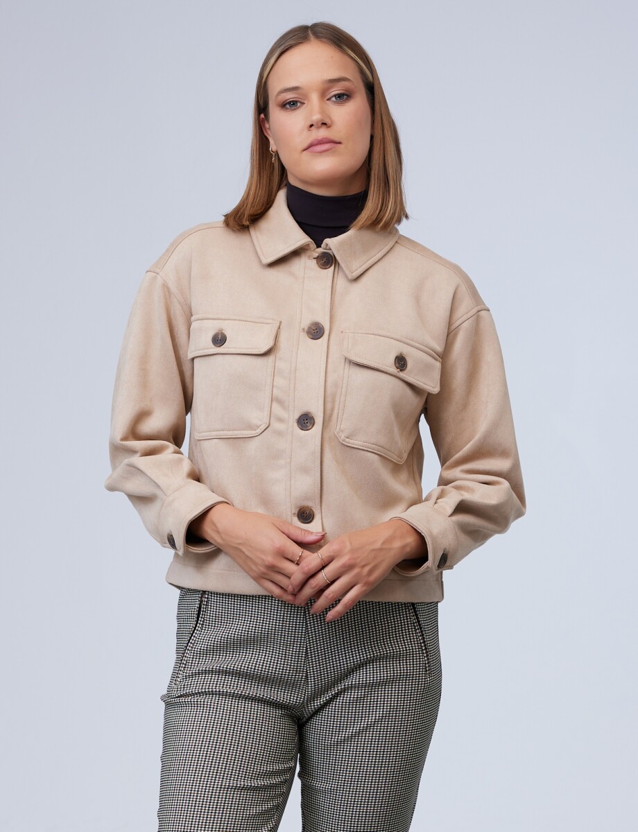 Chaqueta Suede - Tostado 