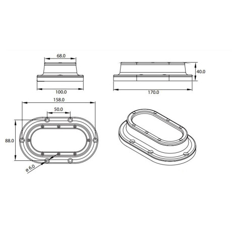 Módulo Circular Luz Led 100W 001