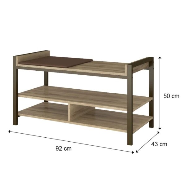 ZAPATERA ORGANIZADOR - NOGAL/ORO VIEJO ZAPATERA ORGANIZADOR - NOGAL/ORO VIEJO