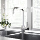 Grifería Cocina Pico Alto Aqualia Cromo CROMO
