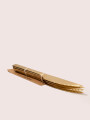 Cuchillo Set 4 Un. Dorado