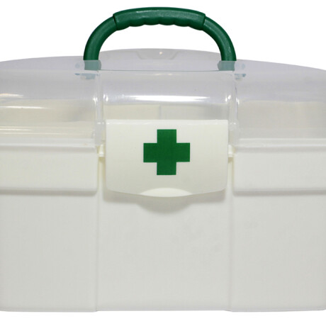 BOTIQUIN PLASTICO BLANCO CRUZ VERDE BOTIQUIN PLASTICO BLANCO CRUZ VERDE