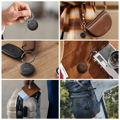 Tag Localizador para Android+IOS con llavero Negro