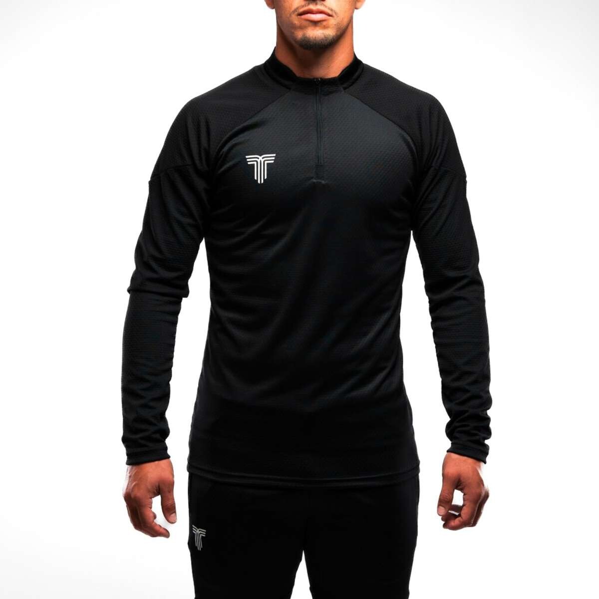 Buzo Medio Cierre de Hombre - Negro 