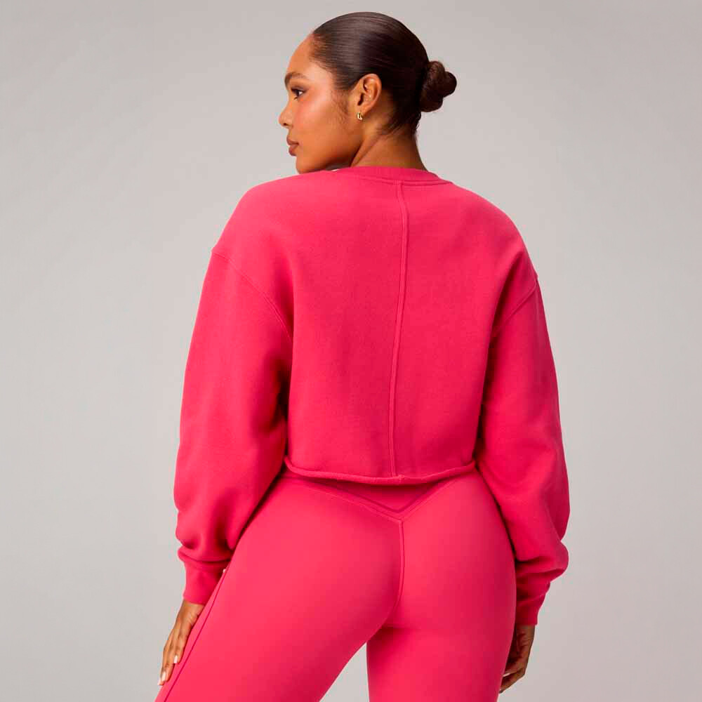 Polera Heavy Terry Cropped Pullover Mujer Berrylicious