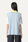 TOP CHALECO TEJIDO Azul