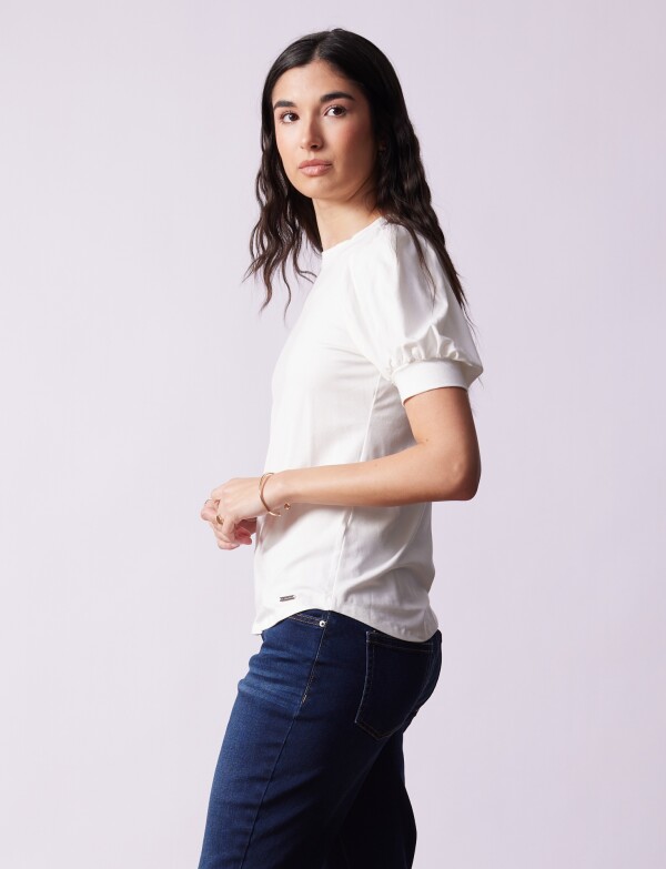 Remera Manga Balloon CRUDO