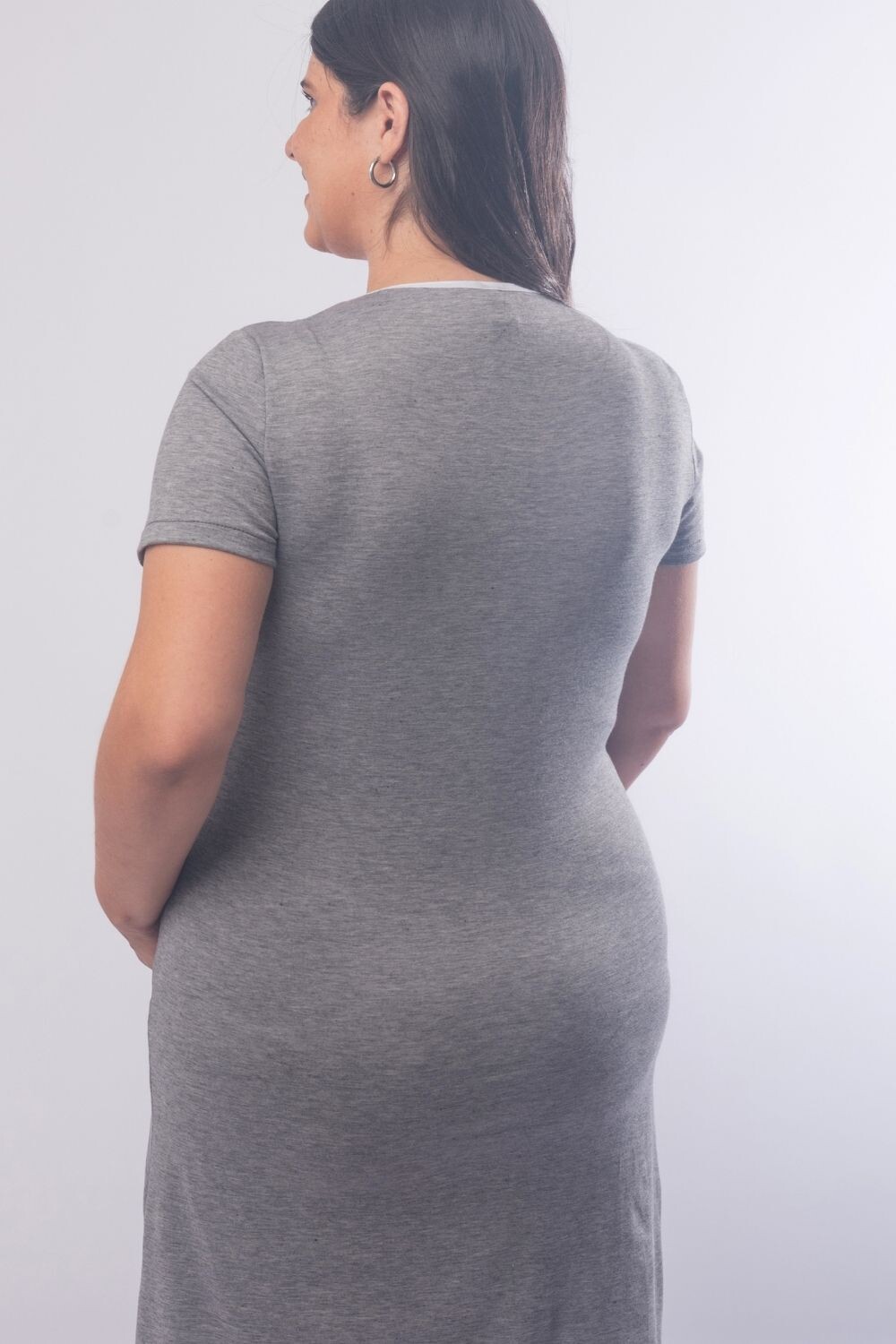 Camisón Maternal Martina Negro