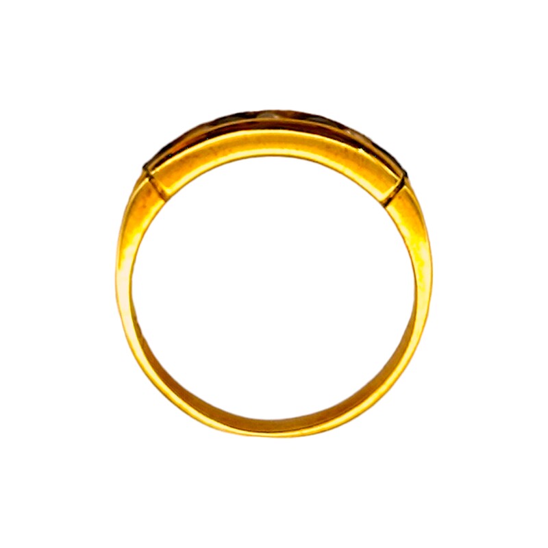Anillo Sin Fin-Oro Bajo-Piedra Zafiro y Zirconia-AN8119 conpiedra