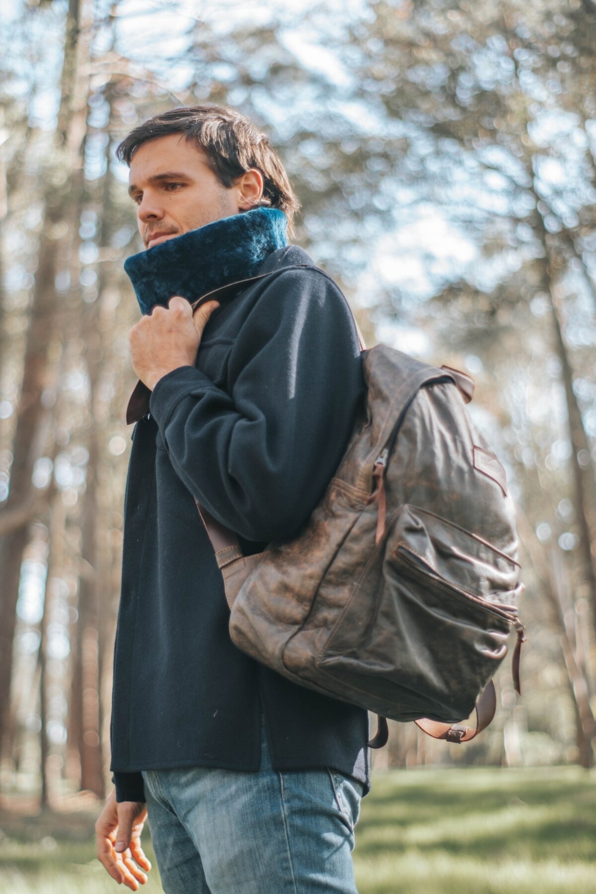 Warm Neck for men Azul