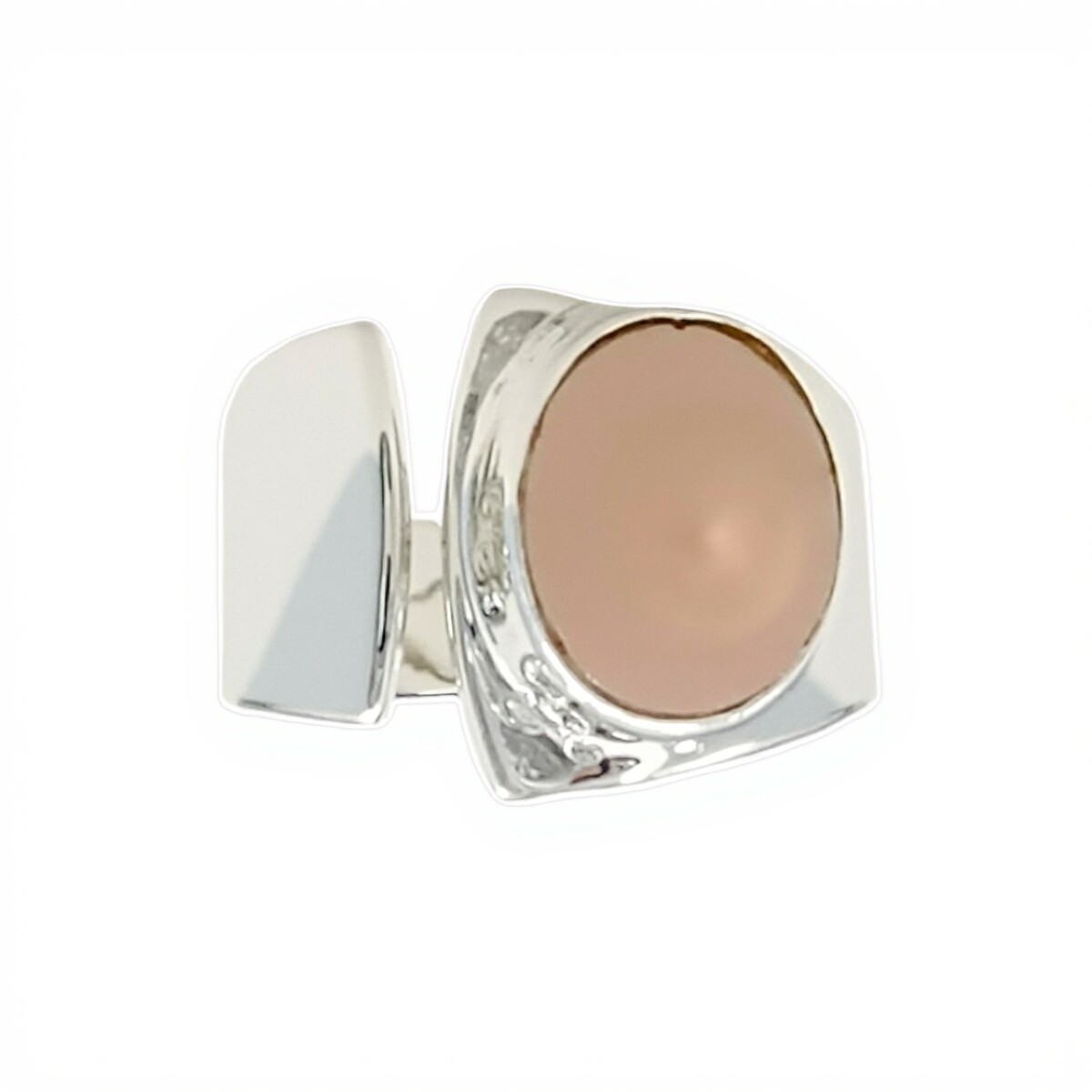 Anillo Punto-Plata 925-Con Cuarzo Rosa -AN4657 - conpiedra 