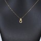 Conjunto de cadena y dije en oro 18k , zafiro y brillantes Conjunto de cadena y dije en oro 18k , zafiro y brillantes