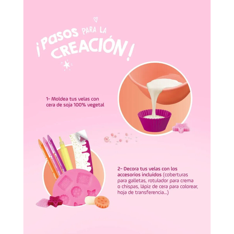 Set de Velas Yummy Candles Maped Creativ Set de Velas Yummy Candles Maped Creativ