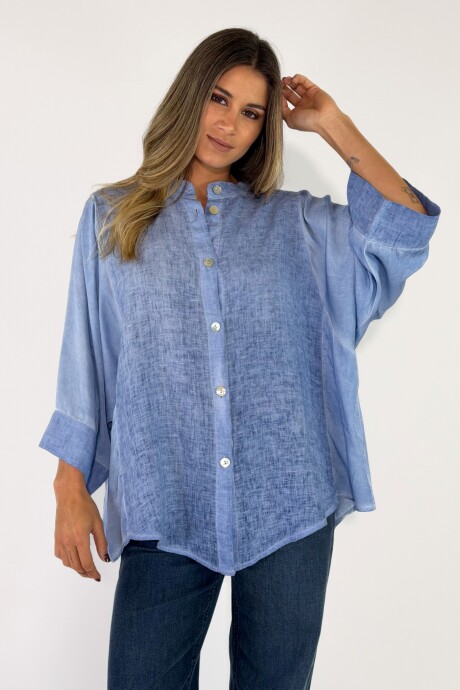 CAMISA SAMOS Celeste